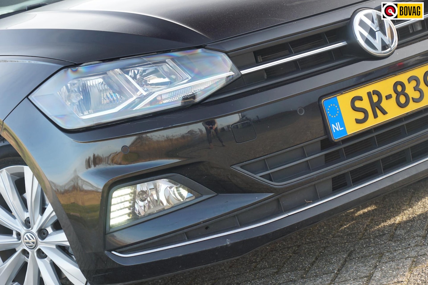 Volkswagen Polo - 1.0 TSI Highline AUTOMAAT | Deep Black Metallic | AppleCarplay/Navi/Cruise/Bluetooth/AC - AutoWereld.nl