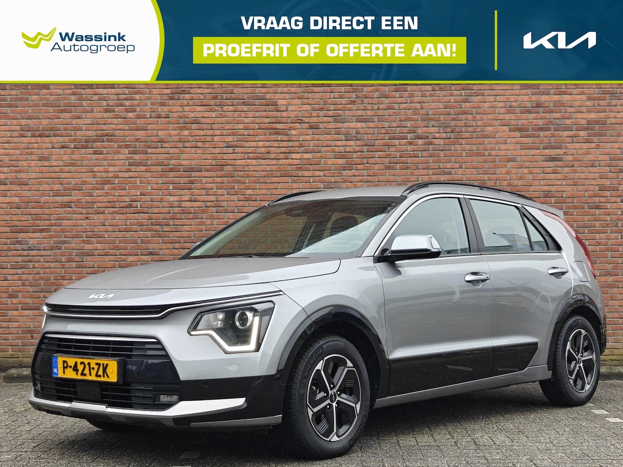 Kia Niro - 1.6 GDi Hybrid 141pk DCT6 DynamicLine | Navigatie | Climate Control | Parkeersensoren voor - AutoWereld.nl