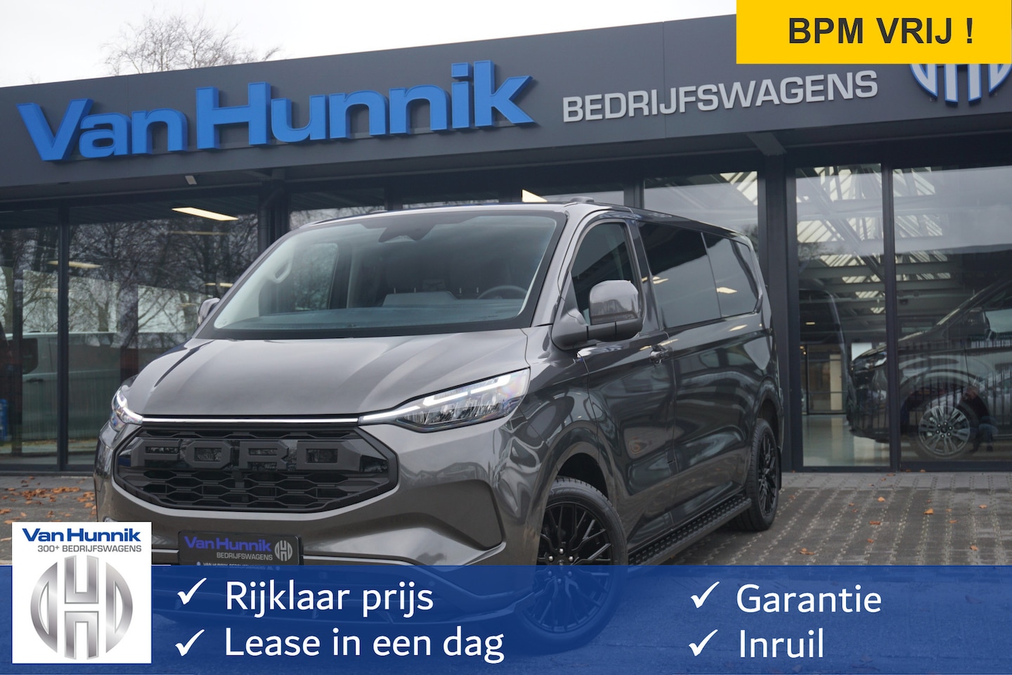 Ford Transit Custom - 320L 2.5 PHEV 233PK Dubbel Cabine JWR EDITION PRIJS INCL. BPM !! 13" Navi, Adap. Cruise, C - AutoWereld.nl