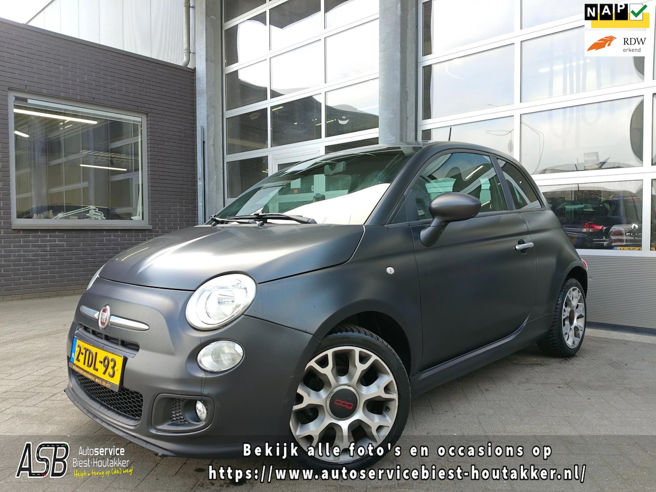 Fiat 500 - 0.9 TwinAir 500S | Airco | Sportstoelen | Onderhoudshistorie bekend | 84.000 NAP |Unieke K - AutoWereld.nl