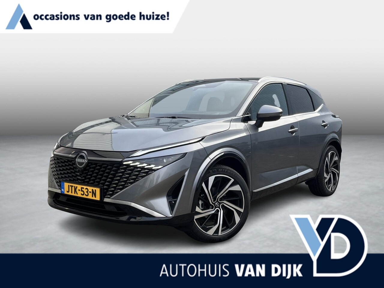 Nissan Qashqai - 1.3 MHEV Xtronic Tekna Plus | Navi/Clima/Adapt.Cruise/Head-Up/Leder/Apple Car-Play-Android - AutoWereld.nl