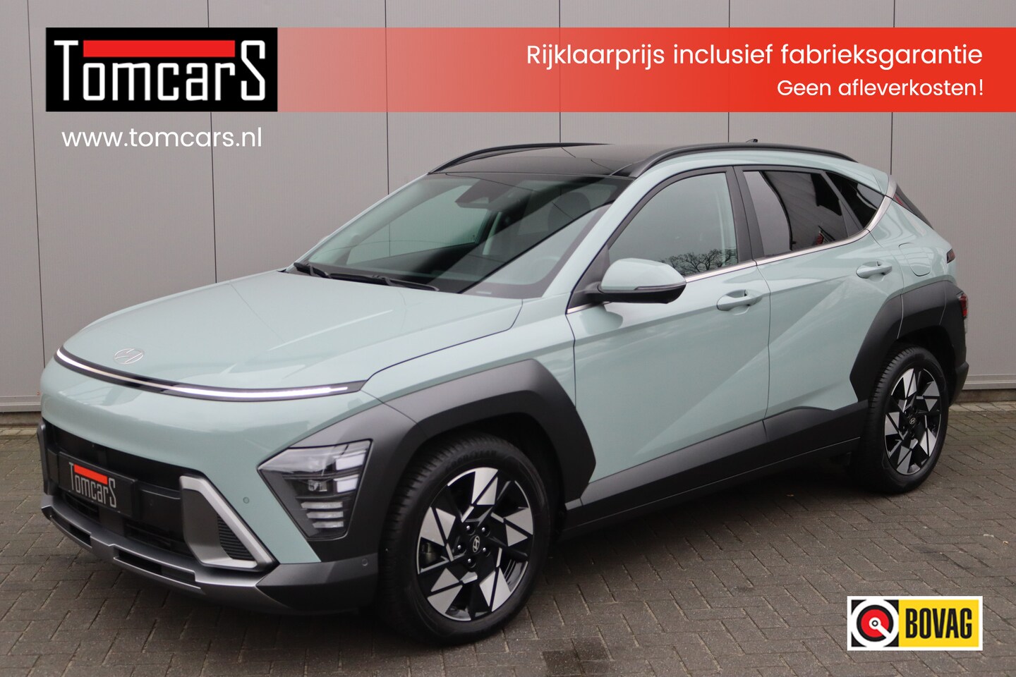 Hyundai Kona - 1.6 T-GDI 199PK Automaat Premium Sky Leder/Winter-pack/Open-dak/Keyfree - AutoWereld.nl