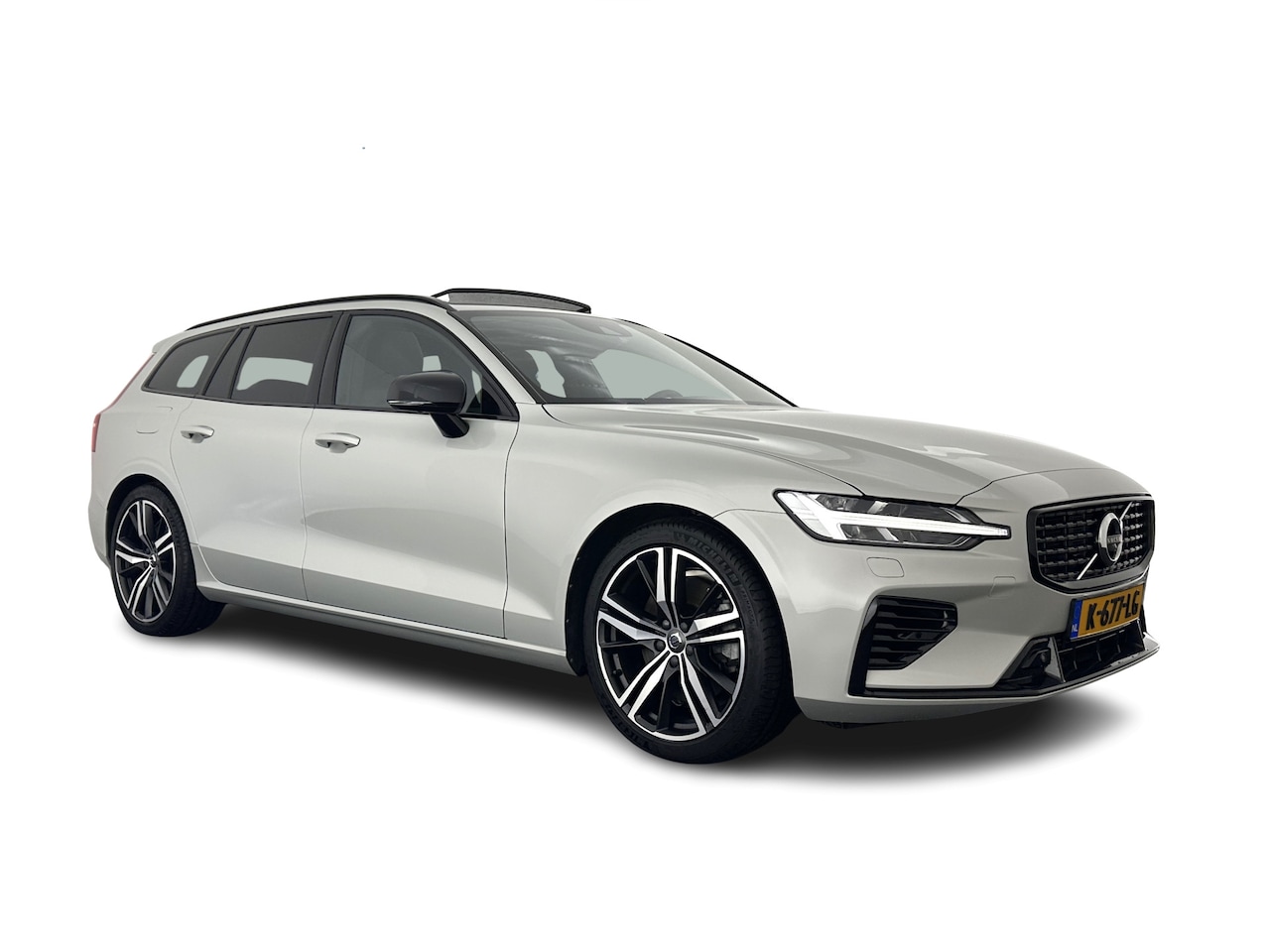 Volvo V60 - 2.0 T6 Recharge AWD R-Design (Plug-in) (INCL.BTW) Aut. *PANO | HEAD-UP | LEATHER-FABRIC | - AutoWereld.nl