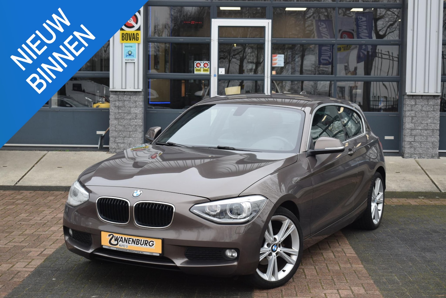 BMW 1-serie - 116i Upgrade Edition Leder Airco, Navi, Cruise Control, Km 173500 !! - AutoWereld.nl
