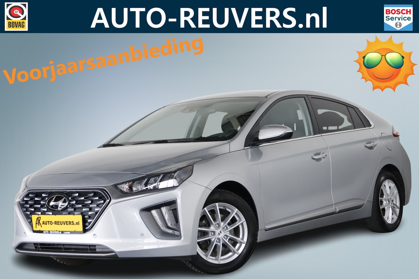 Hyundai IONIQ - 1.6 GDi Premium / Leder / LED / Navi / CarPlay / Cam - AutoWereld.nl