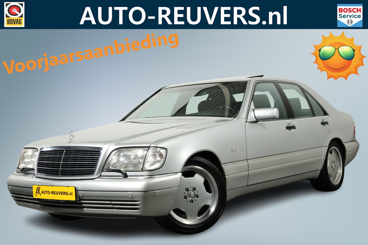 Mercedes-Benz S-klasse - 500 V8 AMG Line 18" LMV / Xenon / Glazen Open Schuifdak / Clima / Leder - AutoWereld.nl