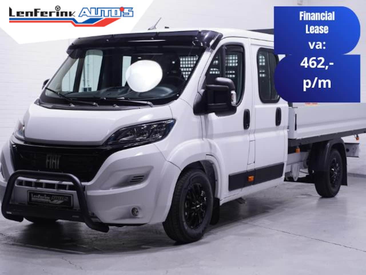 Fiat Ducato - 2.2 Mjet 140 pk Dubbel Cabine 7p Black&White Edition, Airco, Cruise Control, Bullbar, LxBx - AutoWereld.nl