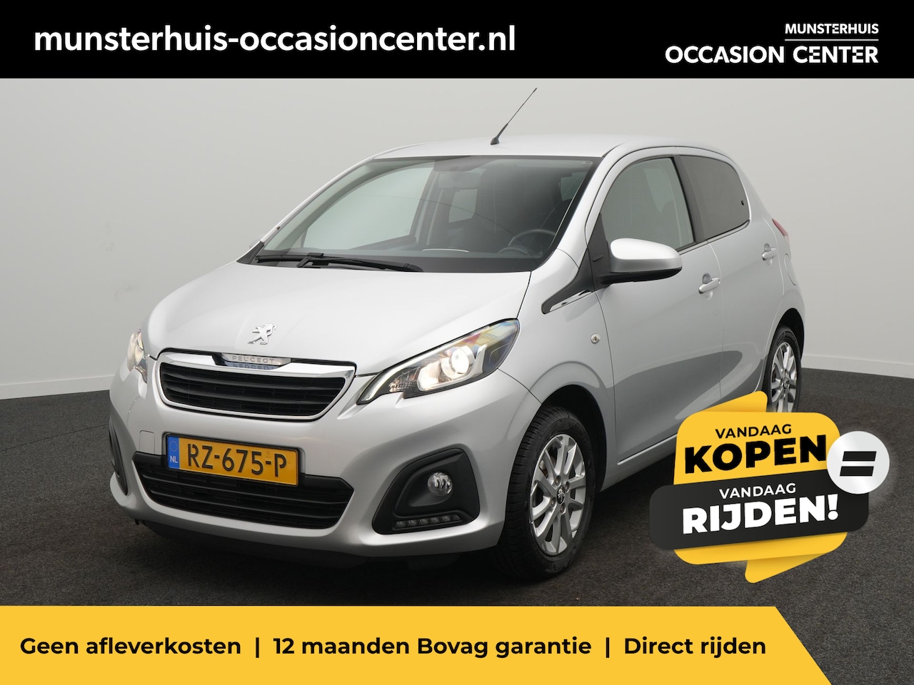 Peugeot 108 - 1.0 e-VTi Active - RIJKLAARPRIJS - All seasonbanden - Achteruitrijcamera - DAB - Lichtmeta - AutoWereld.nl