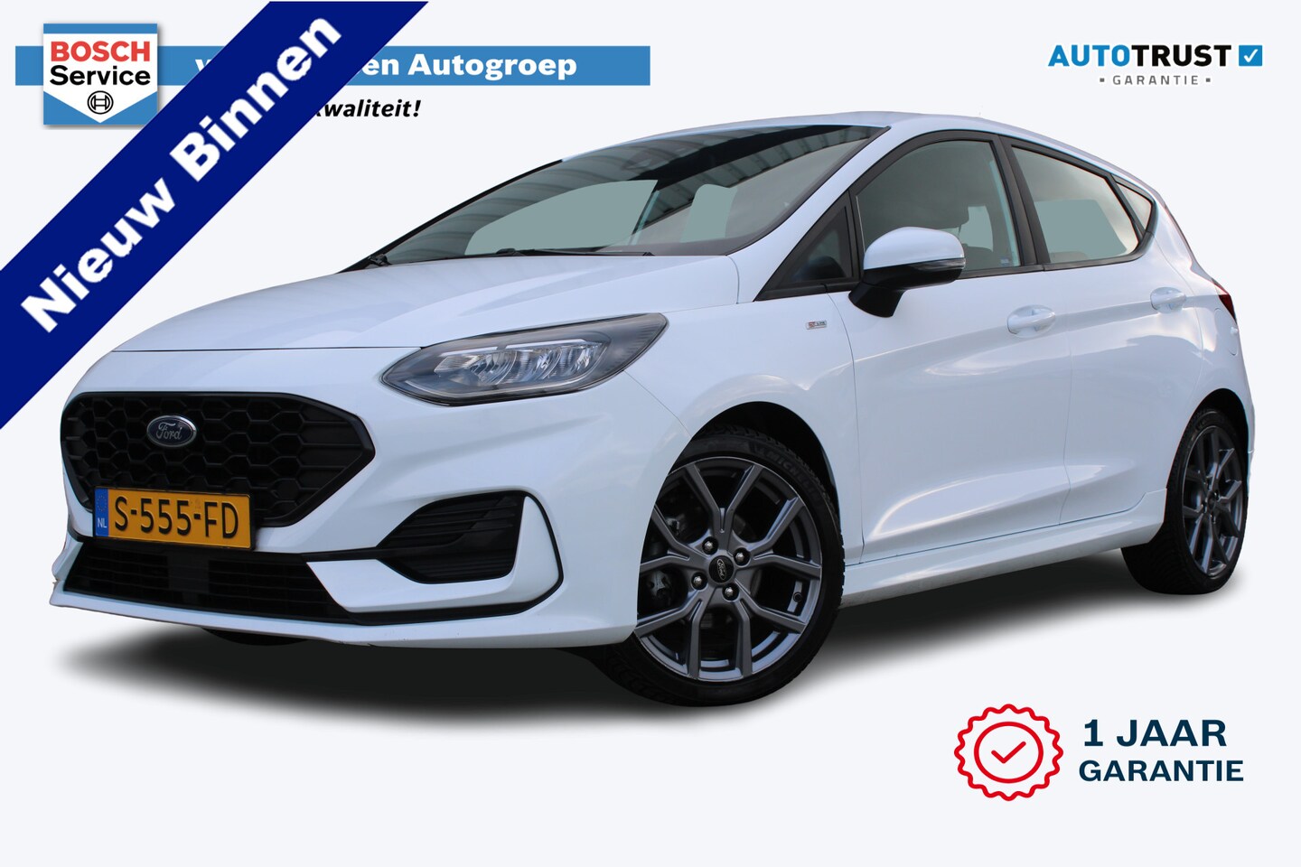 Ford Fiesta - 1.0 EcoBoost Hybrid ST-Line | Incl. 12 maanden garantie | Cruise control | Apple carplay/A - AutoWereld.nl