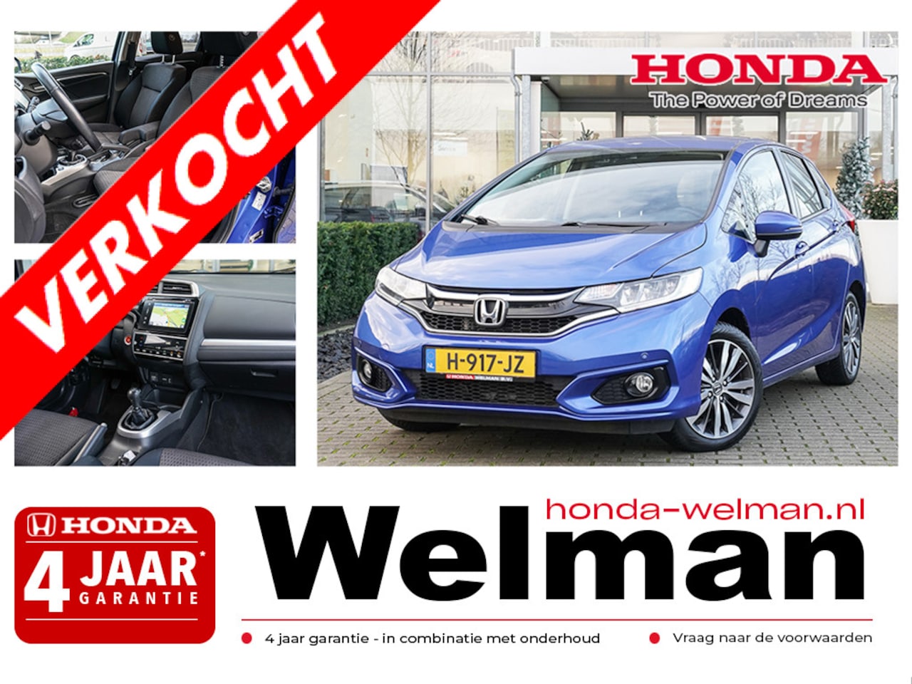 Honda Jazz - 1.3i VTEC ELEGANCE - NAVIGATIE - CAMERA - ALL WEATHERS - AutoWereld.nl