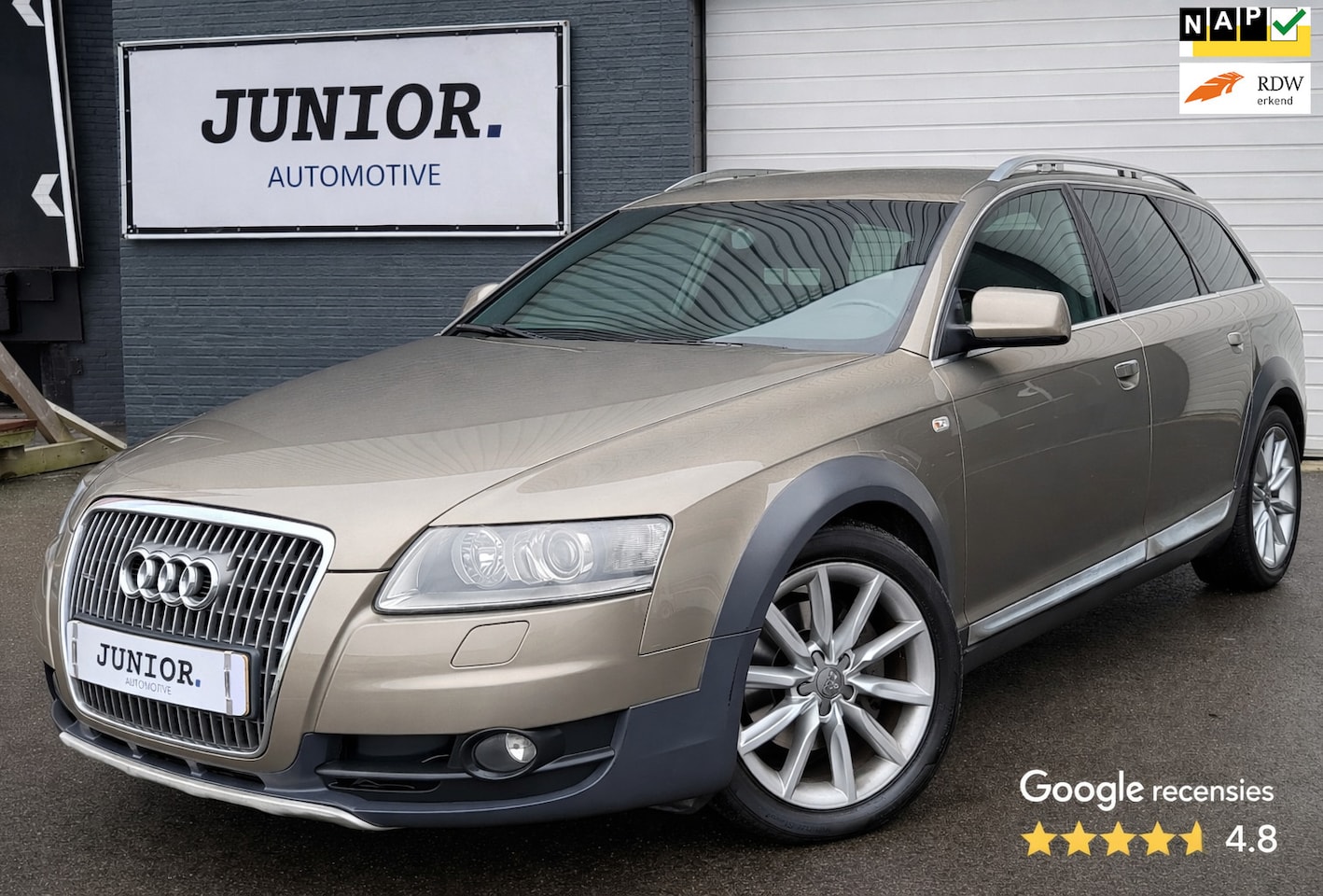 Audi A6 allroad quattro - 2.7 TDI AUTO./LEDER/NAVI/STOELVERWARMING/CRUISE/CLIMA - AutoWereld.nl
