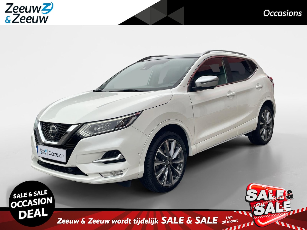 Nissan Qashqai - 1.3 DIG-T Tekna + Trekhaak | Leder | 360 graden camera | Dealeronderhouden | BOSE | - AutoWereld.nl