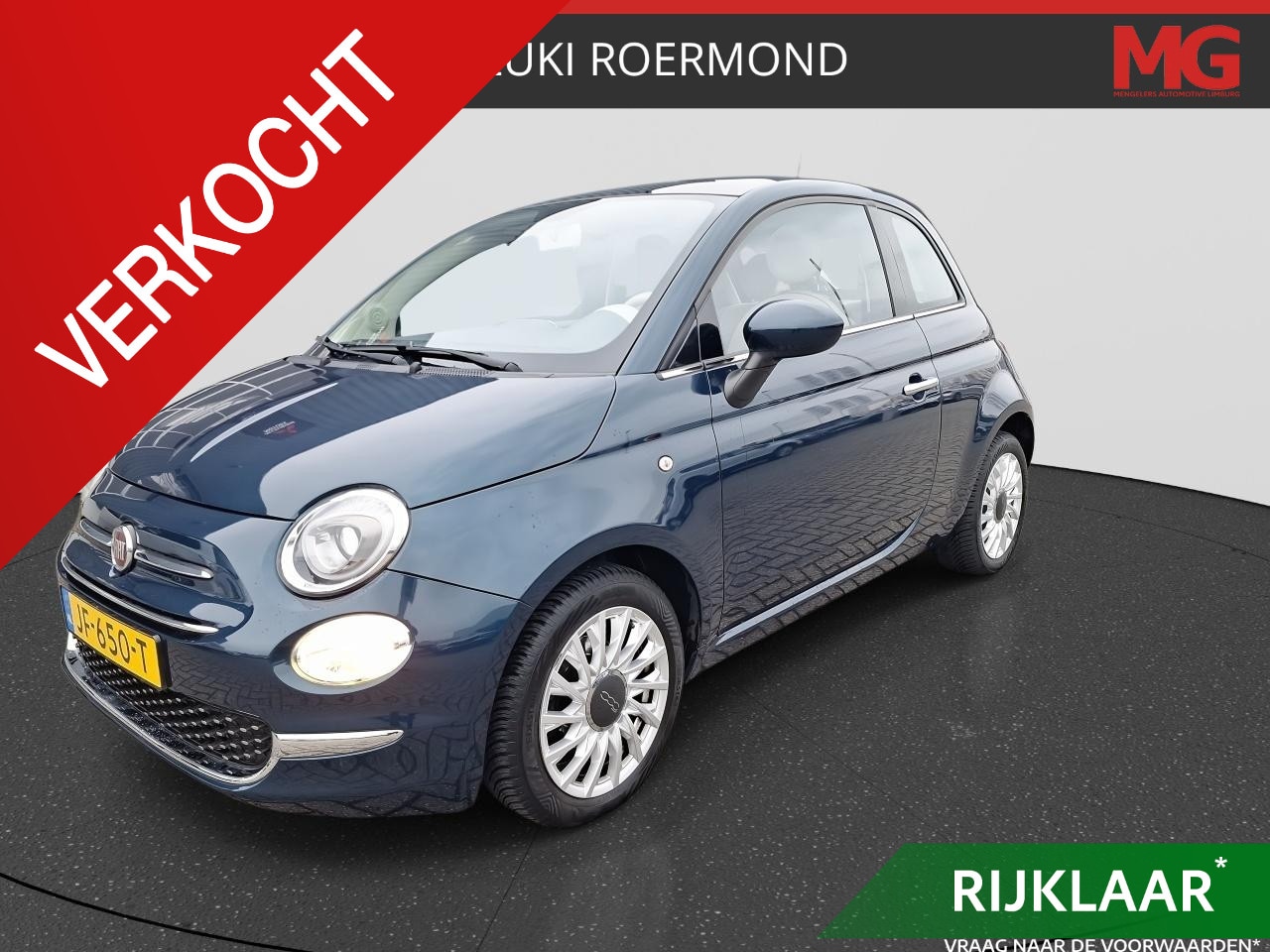 Fiat 500 - 1.2 Lounge | NL-Auto | 4-Cilinders | Airco | Panorama dak | Radio-USB | Bluetooth | LM-vel - AutoWereld.nl