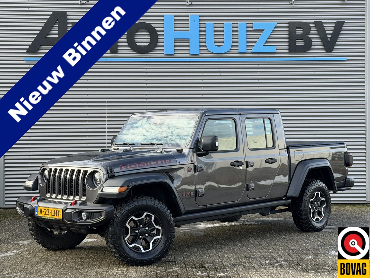 Jeep Gladiator - JEEP RUBICON 3.6L V6 5 Zitplaatsen Trekhaak Tonneau cover Carplay Leder LED BTW - AutoWereld.nl