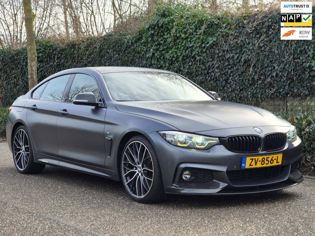 BMW 4-serie Gran Coupé - 420i M Sport Individual MAT Grey Orig BMW Performance 20inch Apple CarPlay High Executive - AutoWereld.nl