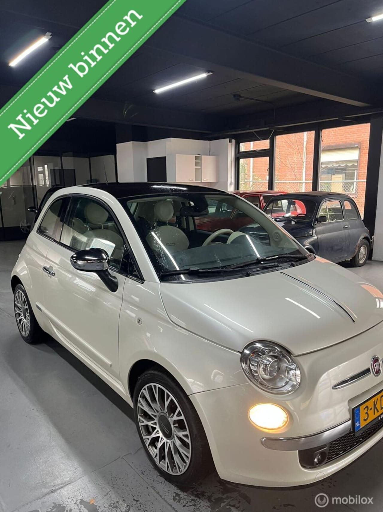 Fiat 500 - 0.9 TwinAir Lounge Luxe parelmoer wit 1 eigenaar - AutoWereld.nl