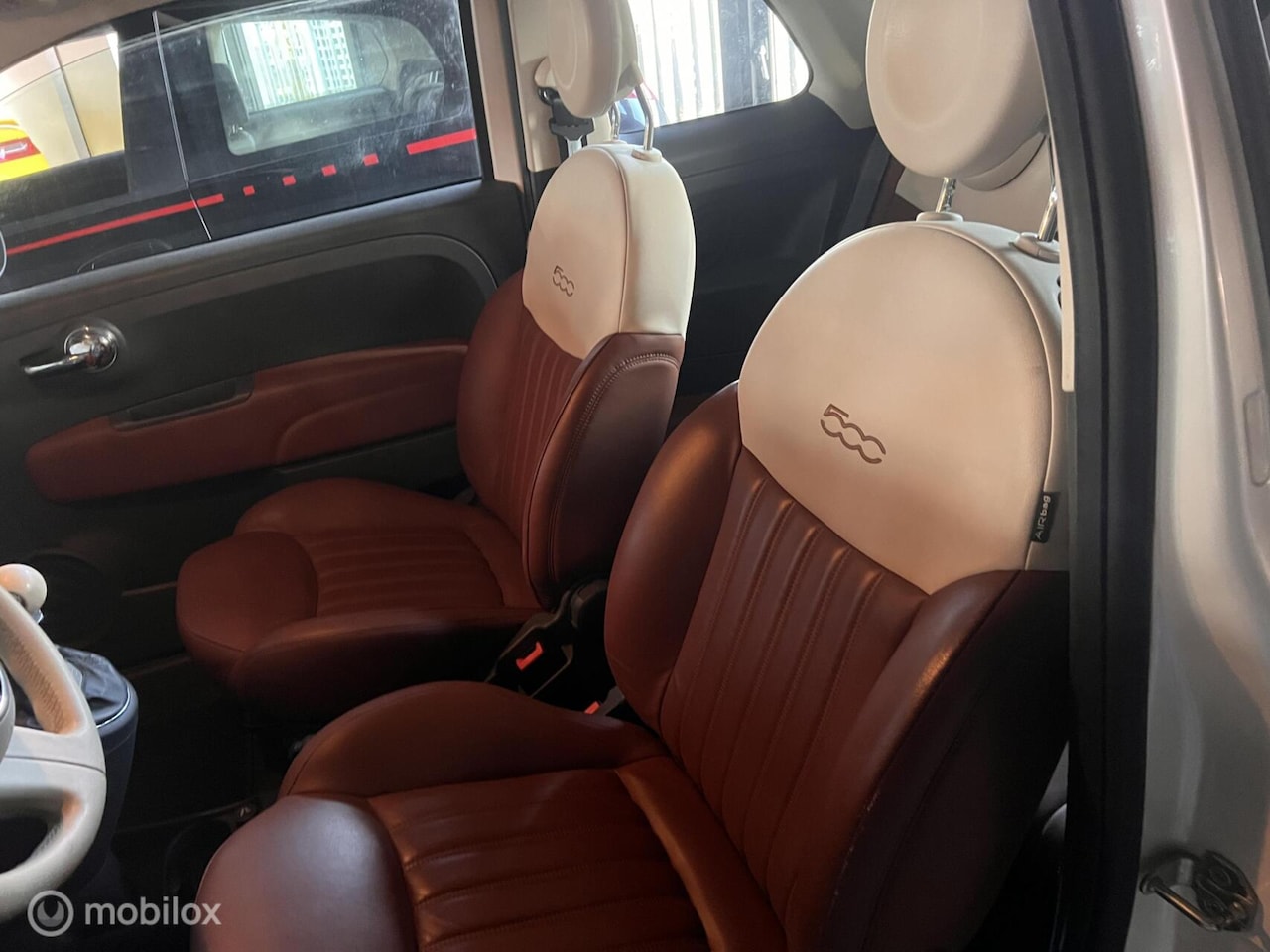 Fiat 500 - 0.9 TwinAir Lounge Luxe parelmoer wit 1 eigenaar - AutoWereld.nl