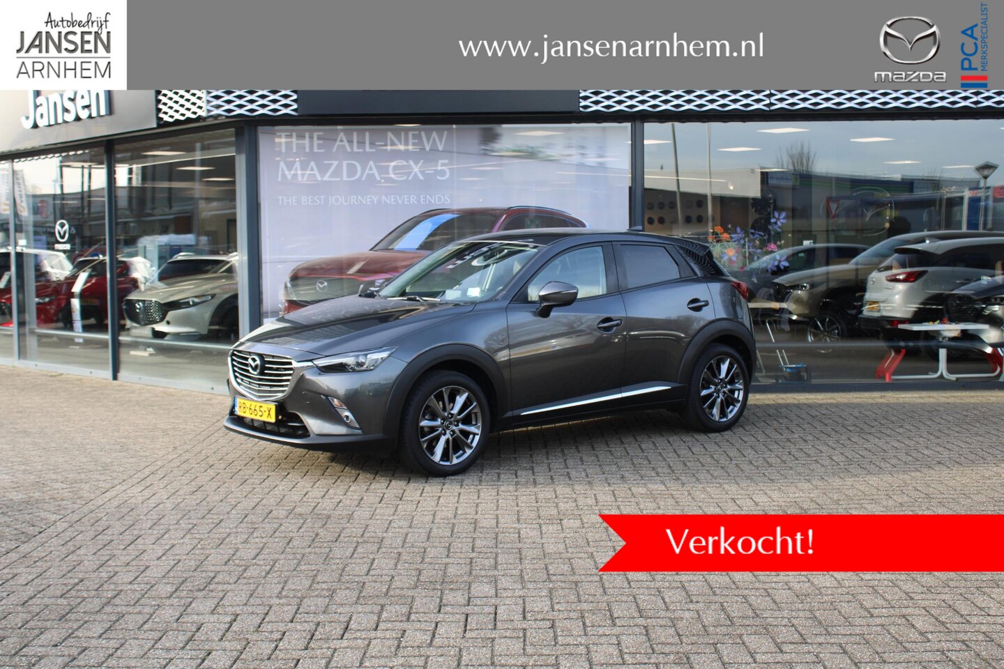 Mazda CX-3 - 2.0 SkyActiv-G 120 GT-Luxury , Automaat, Trekhaak, Leder, HUD, Navi, Clima, Cruise, Camera - AutoWereld.nl