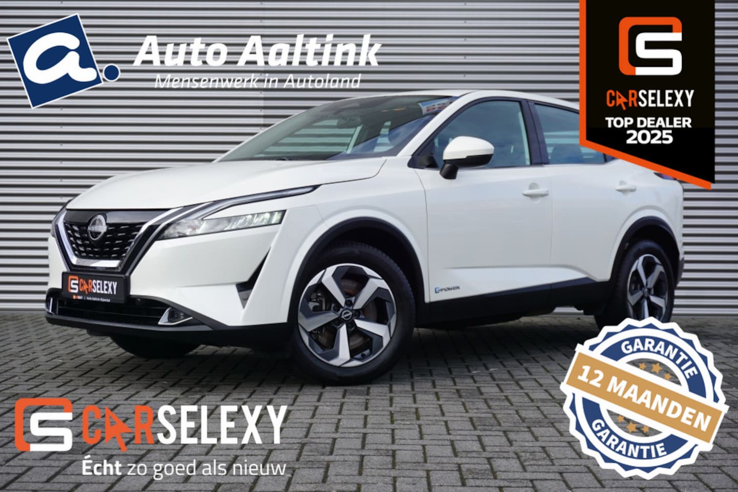 Nissan Qashqai - 1.5 ePower HYBRID | AUTOMAAT | AD. CRUISE | PARELMOER WIT - AutoWereld.nl