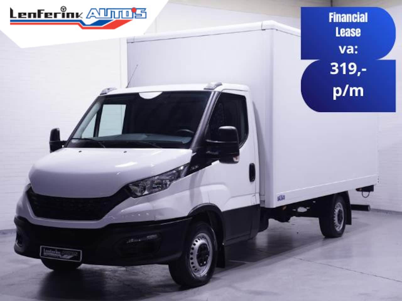 Iveco Daily - 35S16 160 pk Bakwagen met Laadklep Airco ECC Audio DAB+, Enkel Lucht, LxBxH 415x214x208 cm - AutoWereld.nl