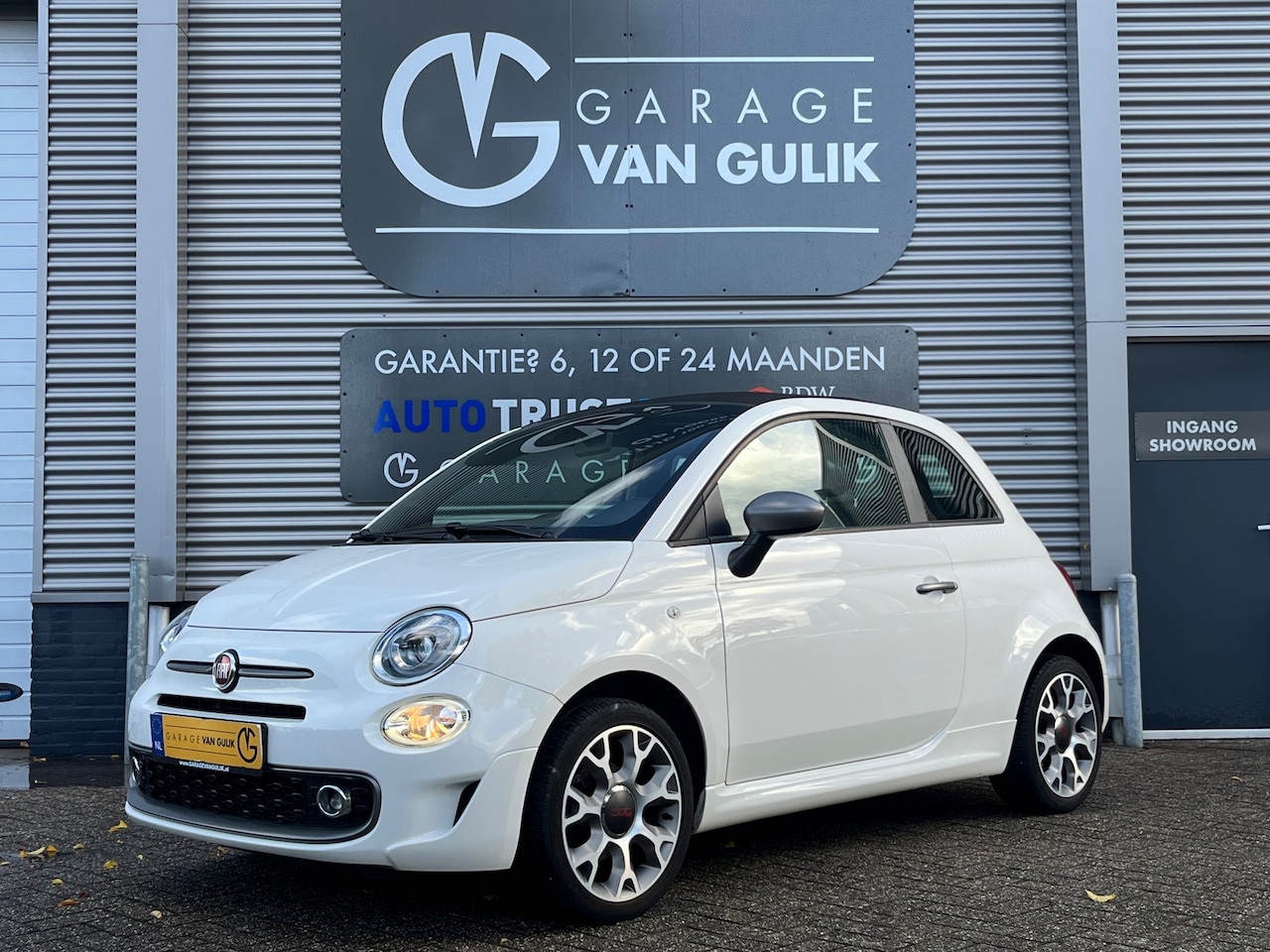 Fiat 500 - 1.2 Cabrio 69PK Trekhaak,CarPlay,Airco,Cruise,Isofix,ElektrRamen+Spiegels,Pdc,Led,Usb,Lmv, - AutoWereld.nl