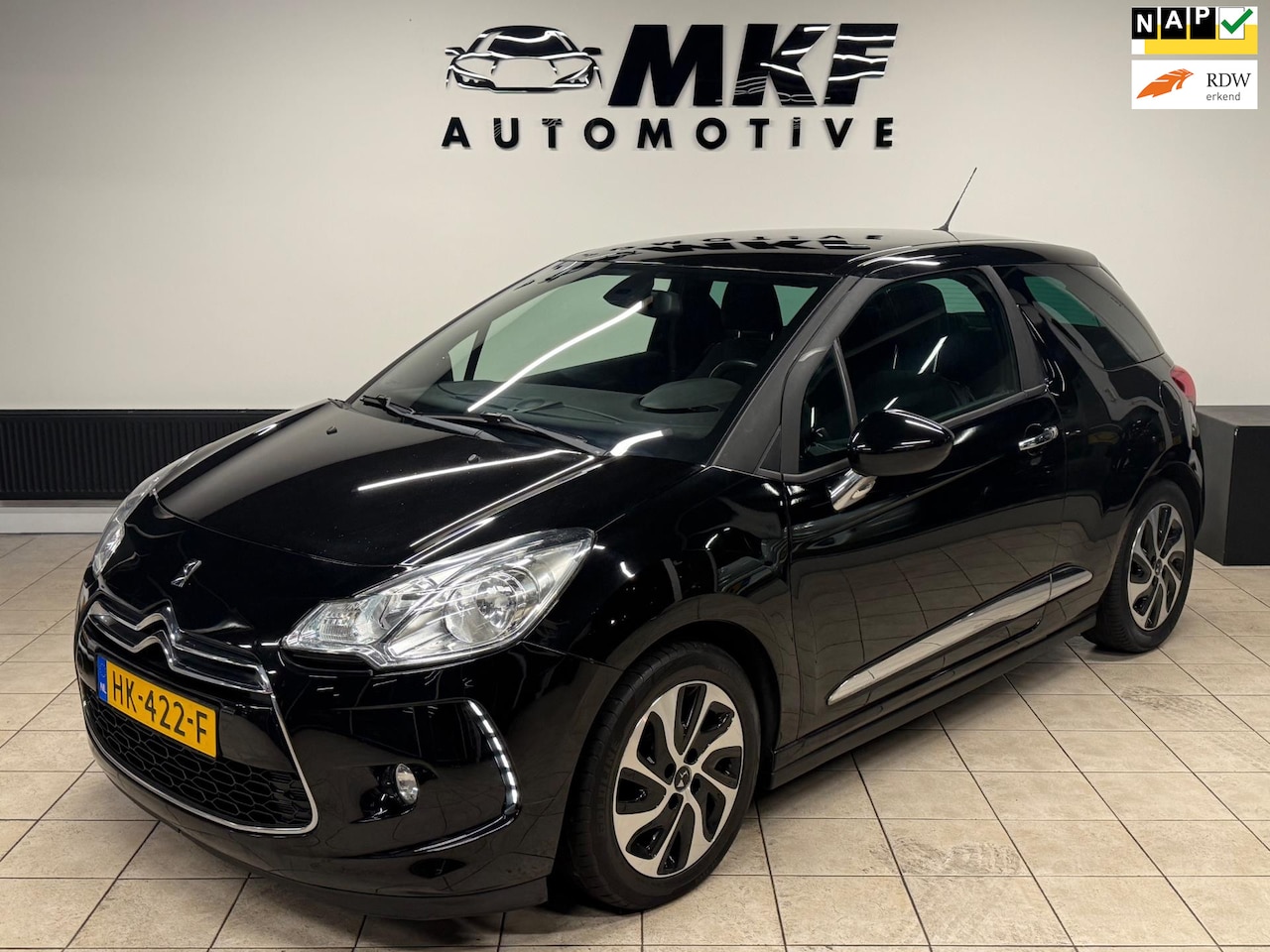 DS 3 - 1.6 BlueHDi Business 2015 Zwart ECC/NAVI/EURO6/KM NAP! - AutoWereld.nl