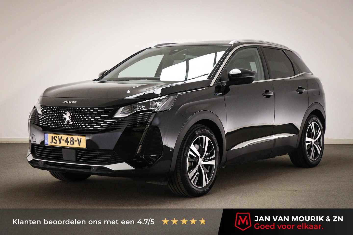 Peugeot 3008 - 1.6 HYbrid4 300 GT Pack Business | PANORAMADAK | SFEERVERLICHTING | HALF LEDER | DAB | APP - AutoWereld.nl