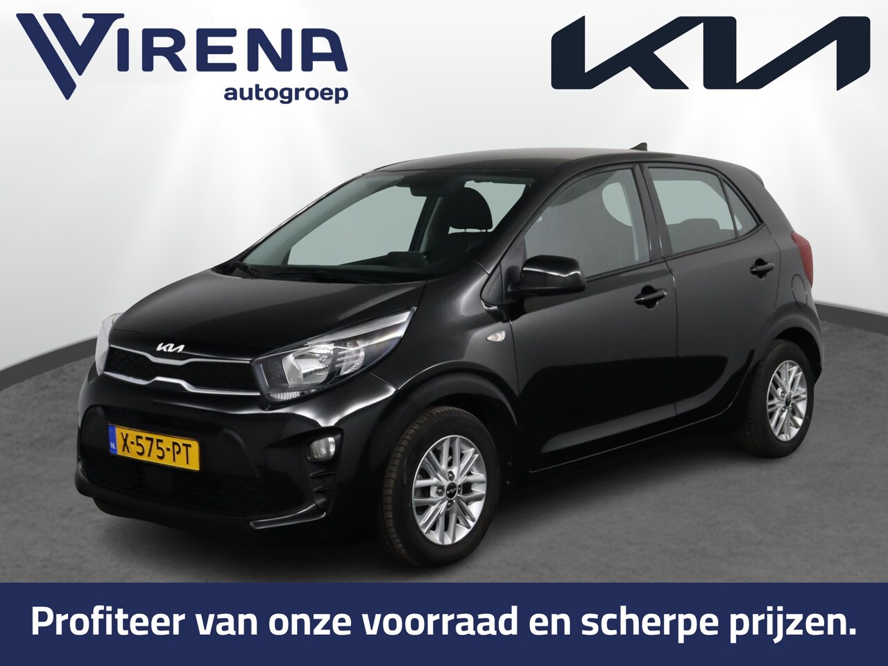 Kia Picanto - 1.0 DPi DynamicLine Automaat - Airco - Cruise Control - Achteruitrijcamera - DAB - Apple C - AutoWereld.nl