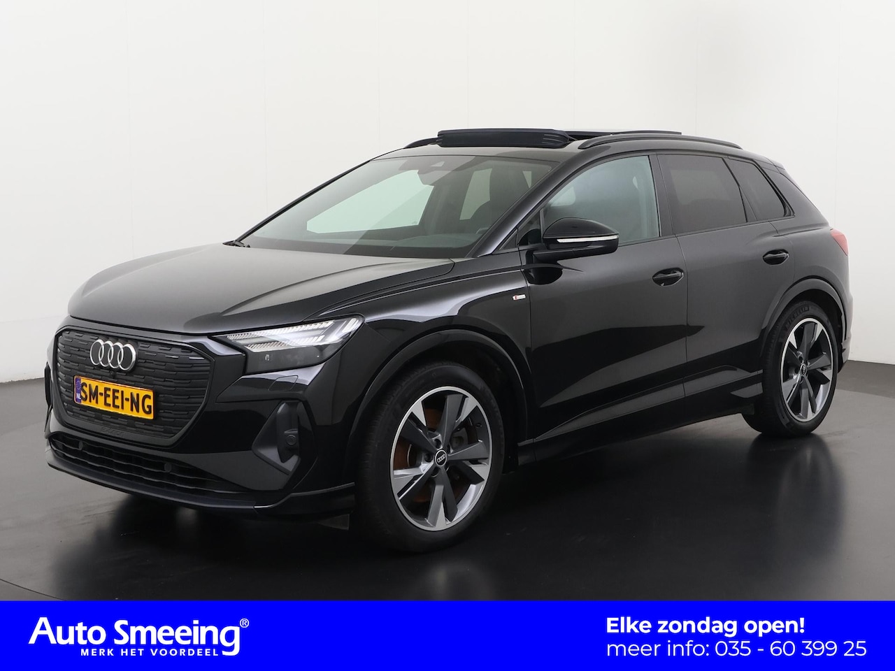 Audi Q4 e-tron - 40 S-Line 77 kWh | SOH 95% | Shadow Look | Panoramadak | Leder | Zondag Open! - AutoWereld.nl