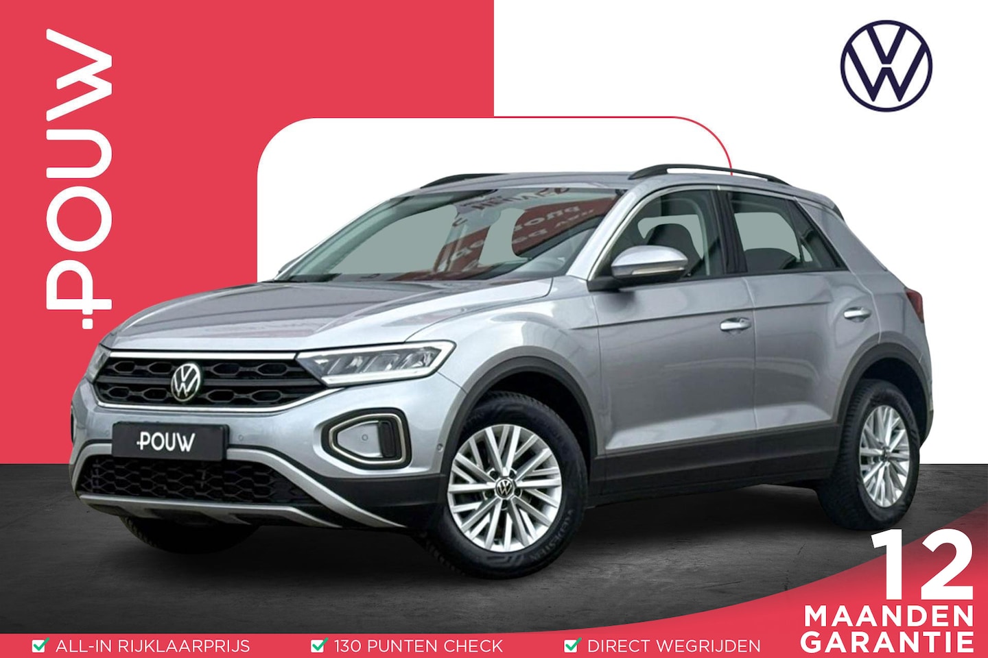 Volkswagen T-Roc - 1.0 TSI 110pk Life | Navigatie | App Connect | Adaptive Cruise - AutoWereld.nl