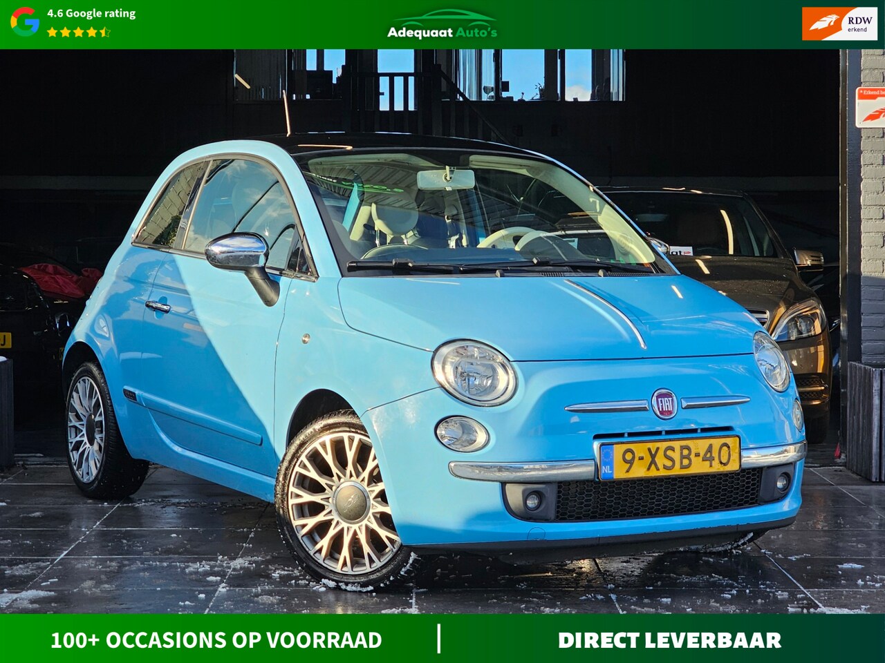 Fiat 500 - 1.2 Easy|Panoramadak|Airco|El Pakket|APK| - AutoWereld.nl