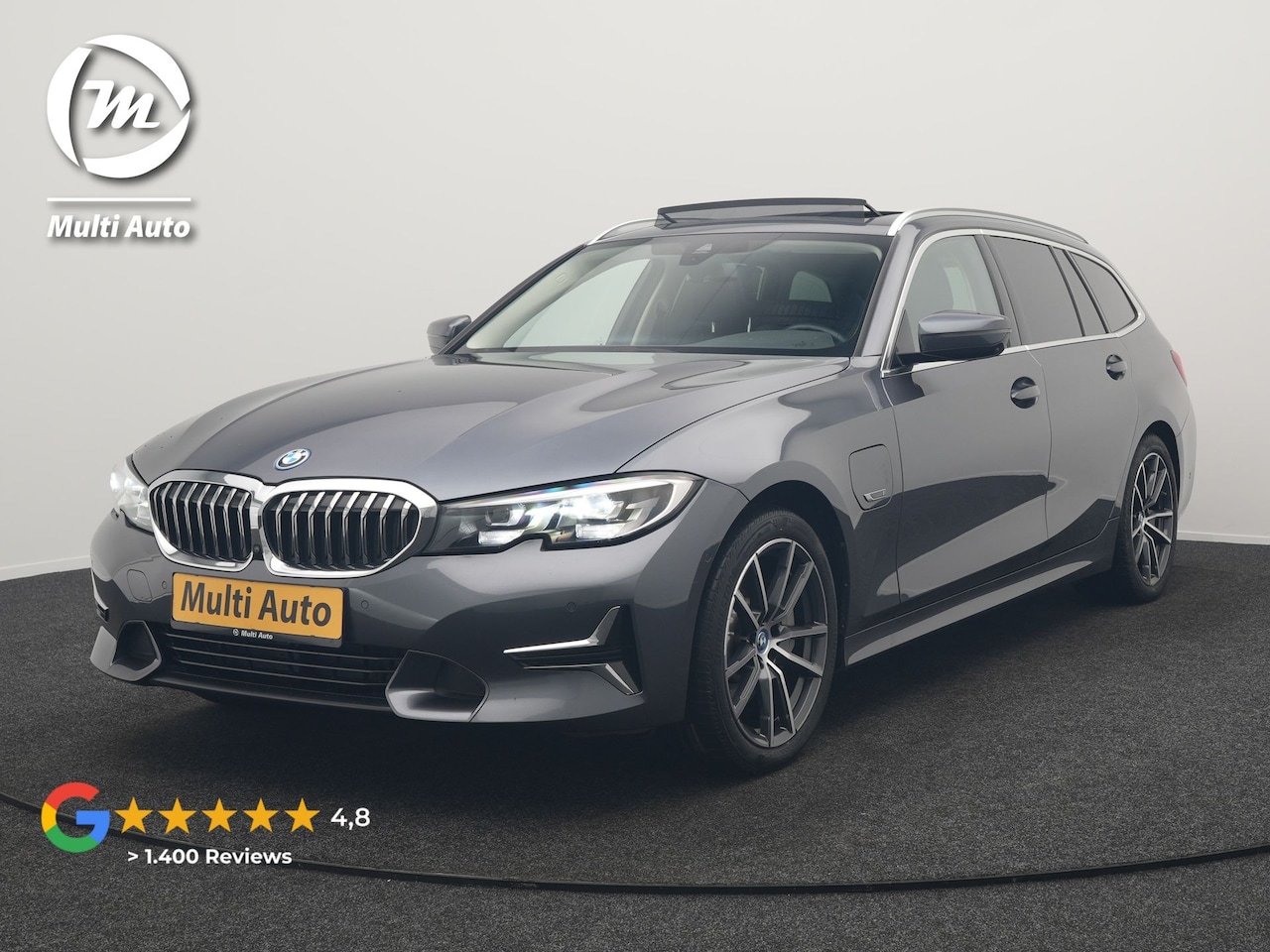 BMW 3-serie Touring - 330e Sportline Plug In Hybrid 293pk Dealer O.H PHEV | Panodak | Trekhaak af Fabriek | Lede - AutoWereld.nl