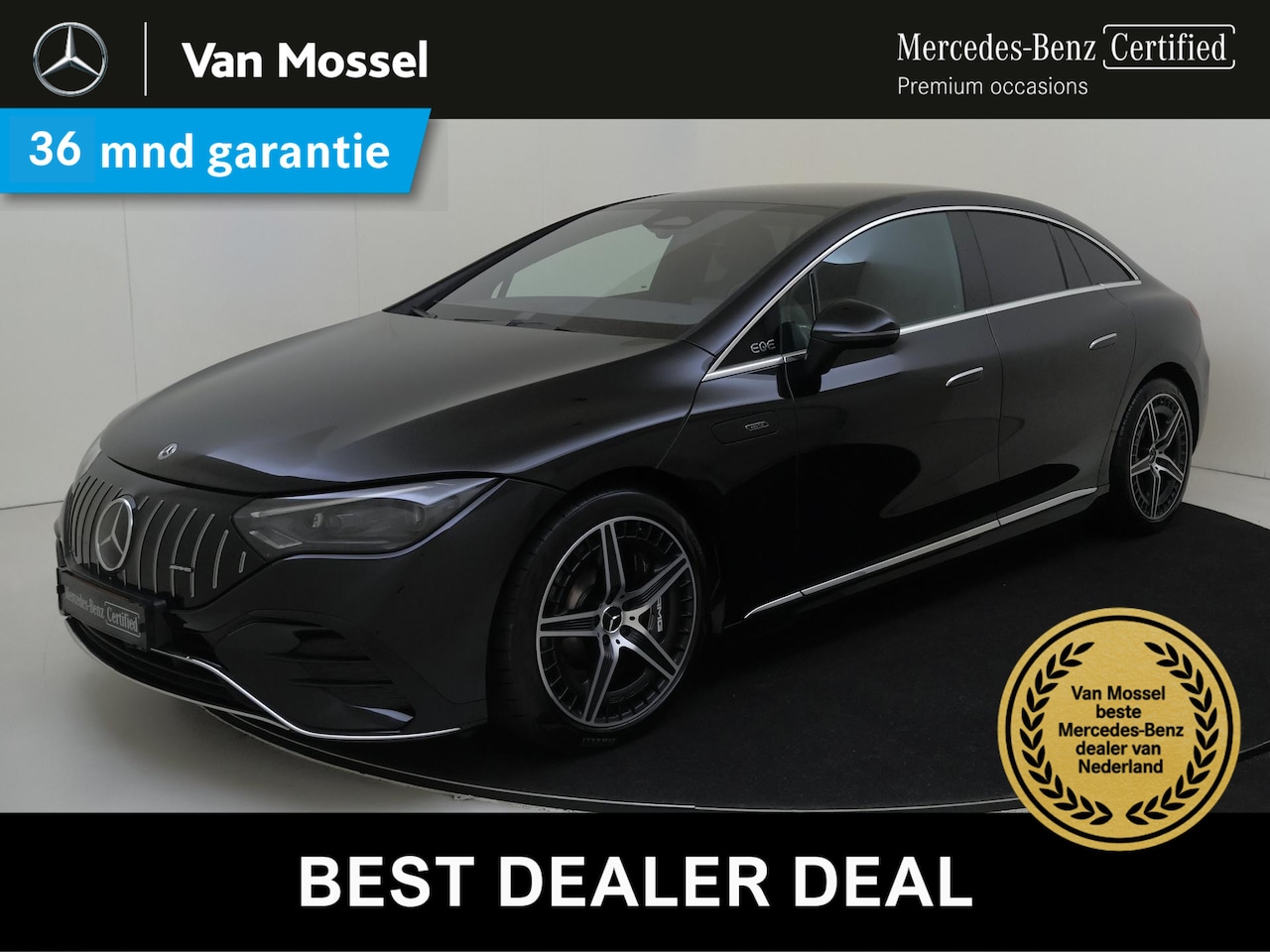 Mercedes-Benz EQE - AMG 43 4MATIC 90 kWh Burmester / Memory / Parkeercamera / Privacy Glass / 4-Matic / Achter - AutoWereld.nl