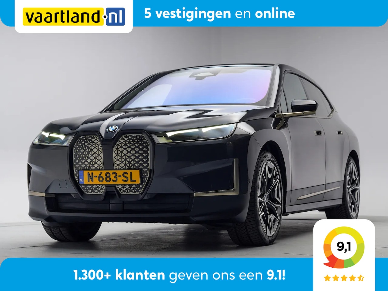 BMW iX - xDrive40 Individual Titanbronze [ Skylounge Leder Stoelverwarming v+a ] - AutoWereld.nl