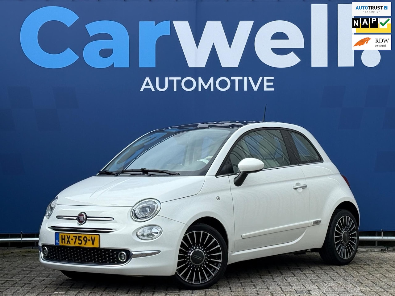 Fiat 500 - 0.9 TwinAir Turbo Lounge 2e Eigenaar,Climate,Navi,Pano,ElektrischeRamen,N.A.P!Apk tot 14-1 - AutoWereld.nl