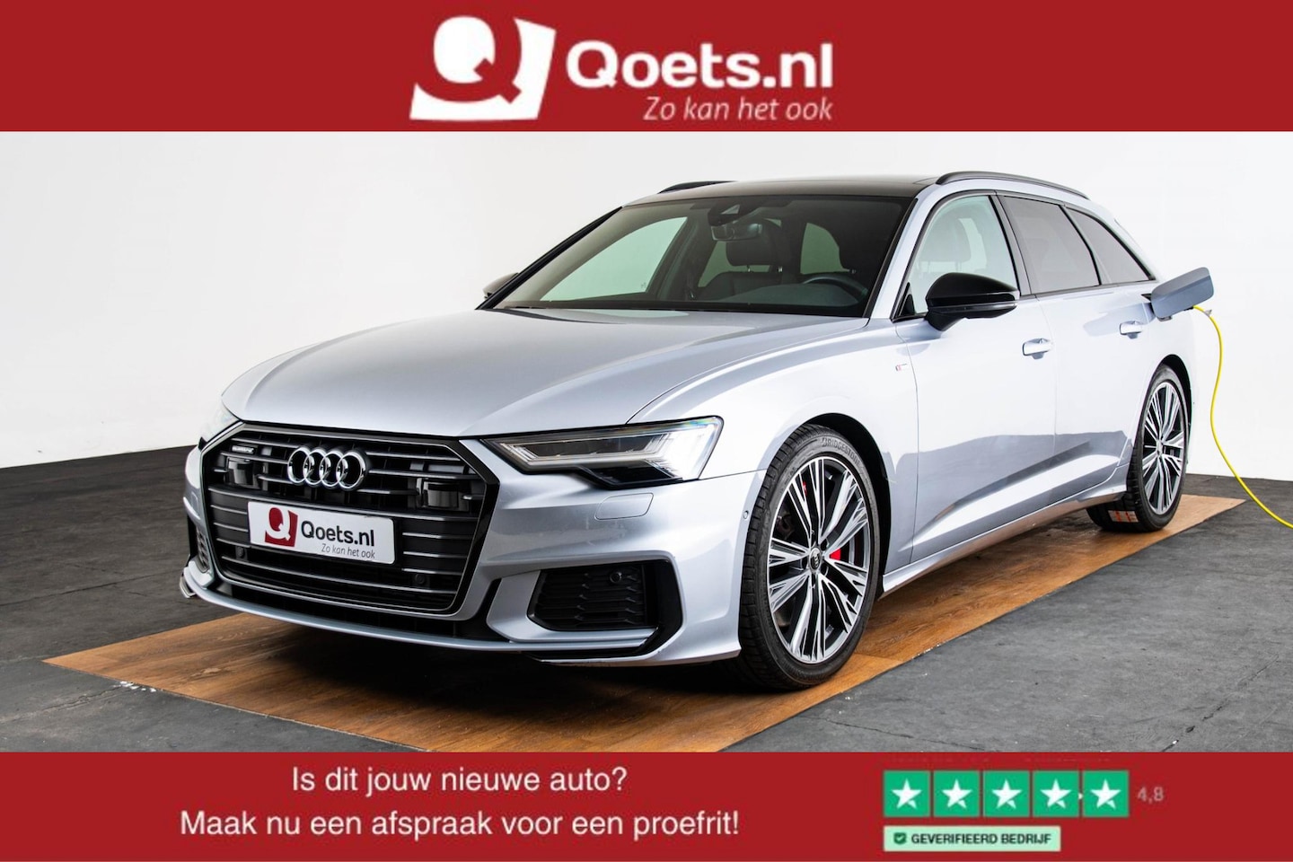 Audi A6 Avant - 55 TFSI e quattro Pro Line S Competition Trekhaak - Panoramadak - Adaptive cruise control - AutoWereld.nl