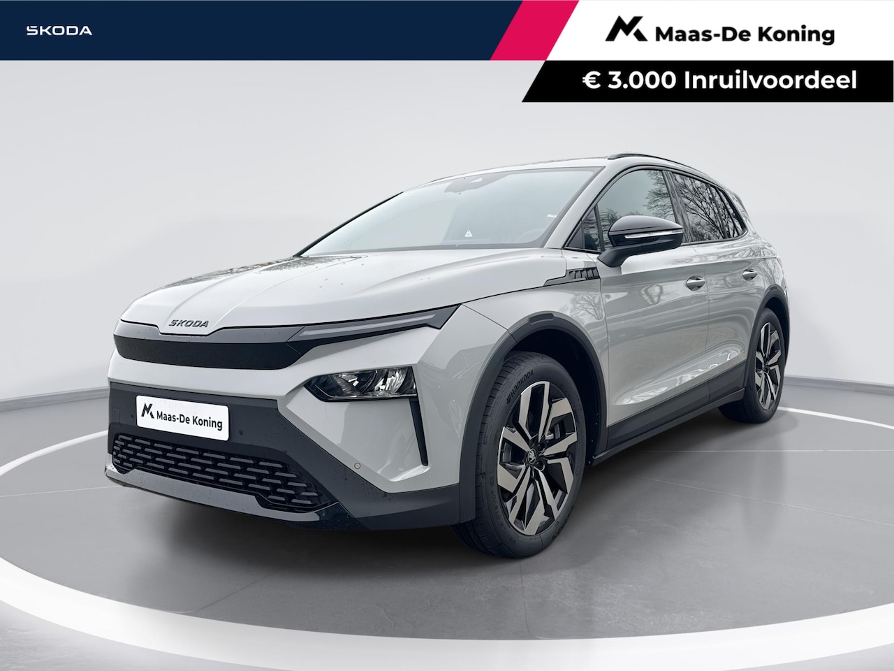 Skoda Elroq - 60 Sportline | Steel Grey | 20 inch Vega Velgen | Private lease v.a. €481,- p/m | €3000,- - AutoWereld.nl