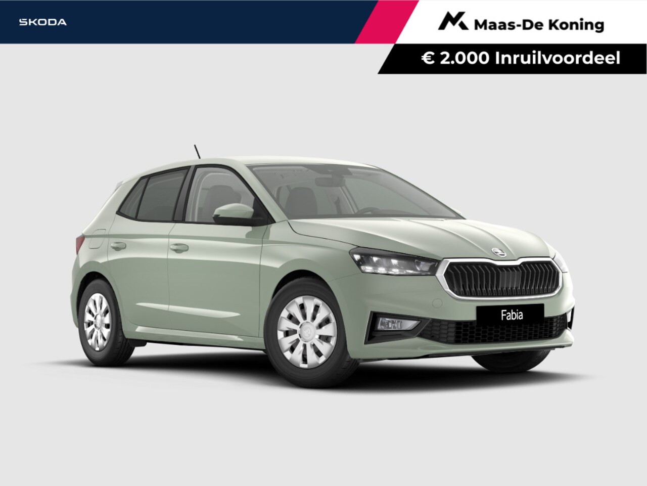 Skoda Fabia - Selection 1.0 TSI 85 kW / 115 PK Hatchback 7 versn Timiano green | Trekhaak afneembaar | 2 - AutoWereld.nl