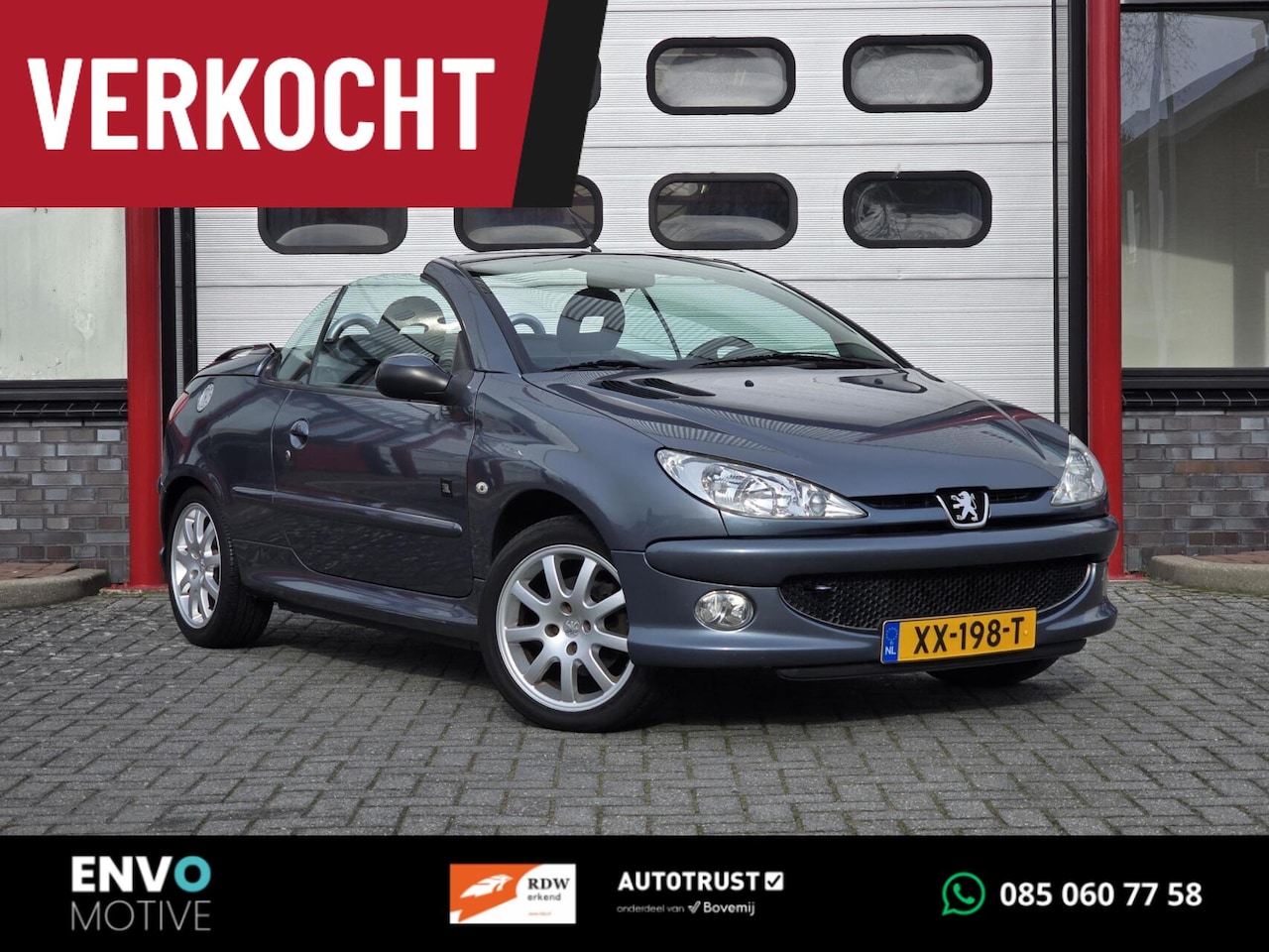 Peugeot 206 CC - 1.6-16V Airco/JBL/CarPlay/Trekhaak/LMV/APK - AutoWereld.nl