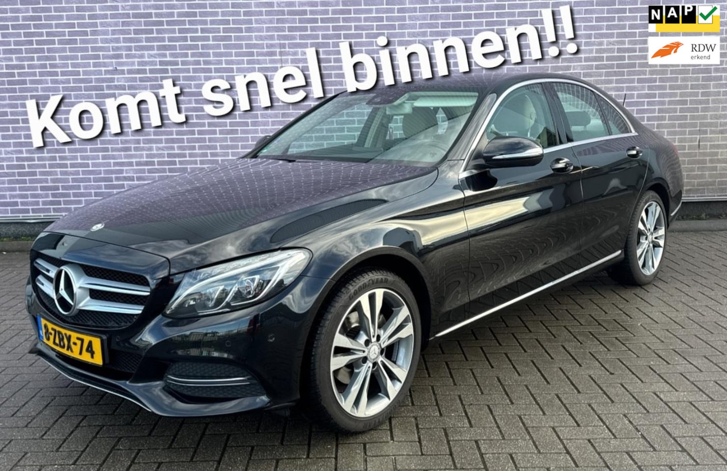 Mercedes-Benz C-klasse - 180 Clima/Navi/Leder - AutoWereld.nl