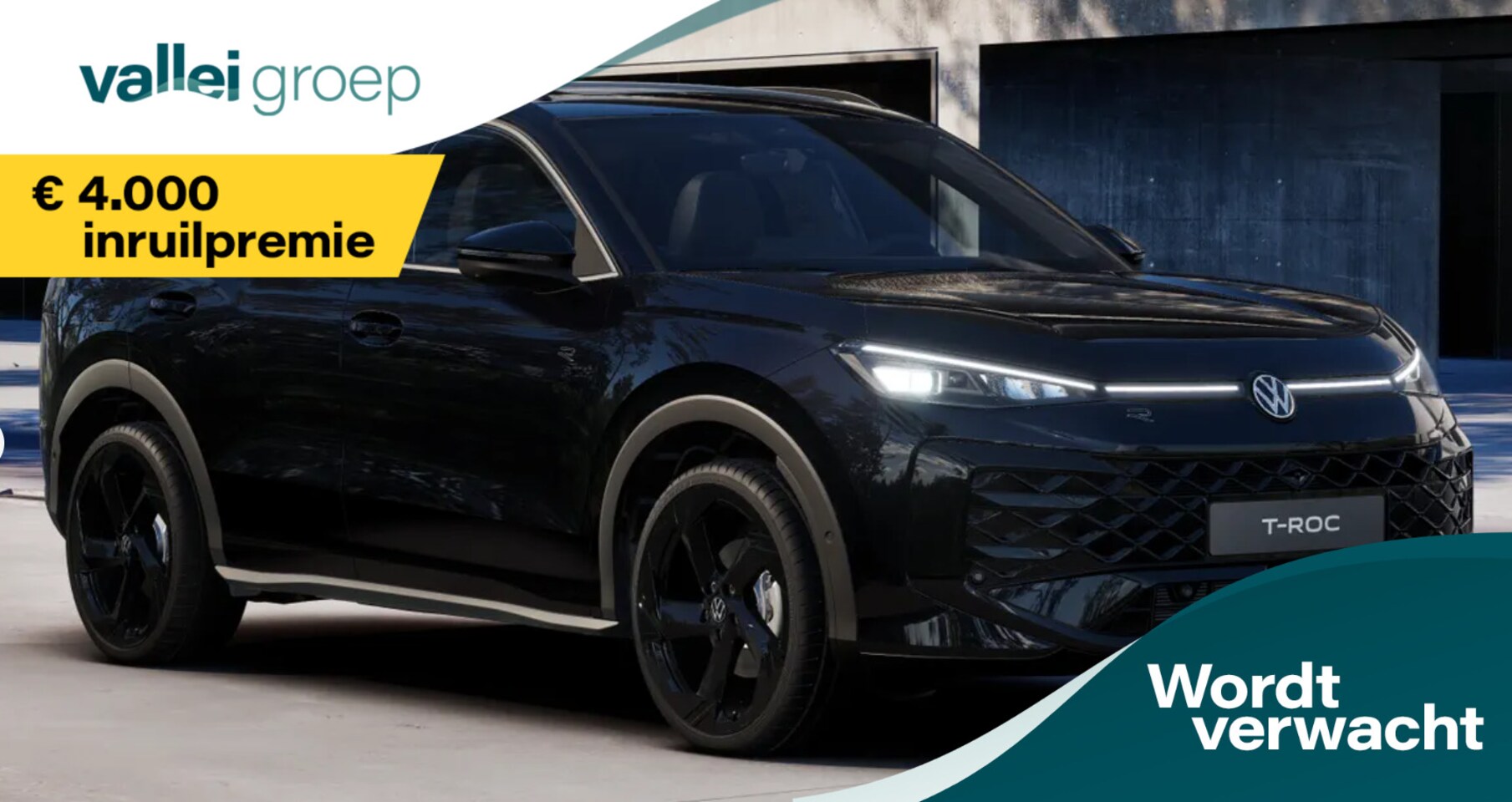 Volkswagen T-Roc - R-Line First Edition 1.5 eTSI 110 kW / 150 PK SUV Blackstyle | 20 inch Zwart | Trekhaak | - AutoWereld.nl