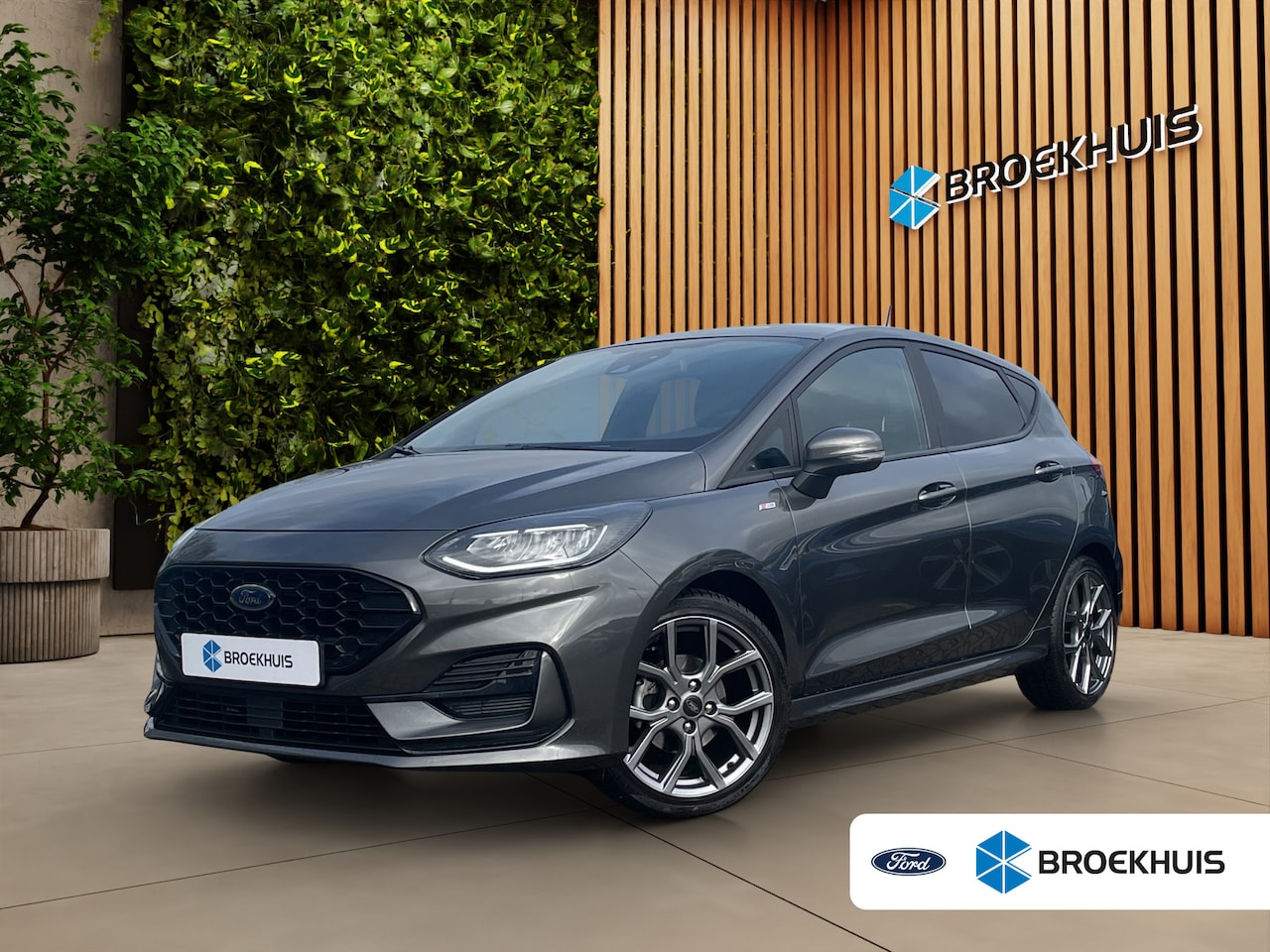 Ford Fiesta - 1.0 EcoBoost Hybrid ST-Line | Airco (automatisch) | Cruise control | Lichtmetalen velgen 1 - AutoWereld.nl