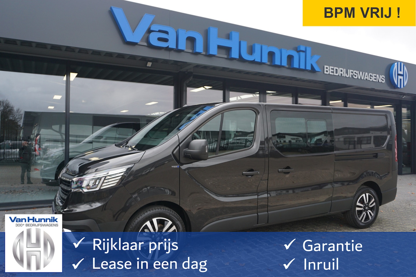 Renault Trafic - 170PK L2H1 DC EDC AUT BPM VRIJ!! Navi, Climate, Cruise, LED, 17" LM!! NR. 609 - AutoWereld.nl