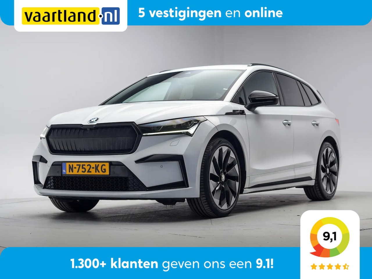 Skoda Enyaq iV - 60 Sportline 3-Fase [ Adapt.cruise Camera Navi+Carplay ] - AutoWereld.nl