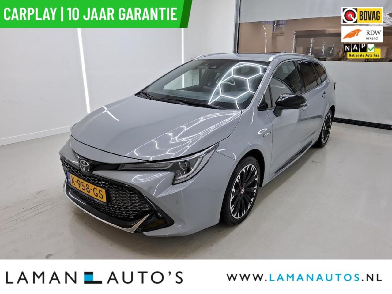 Toyota Corolla Touring Sports - 2.0 Hybrid 184pk GR-Sport | CarPlay Halfleder ECC ACC LED 17" LMV Camera Metallic | Hybrid - AutoWereld.nl