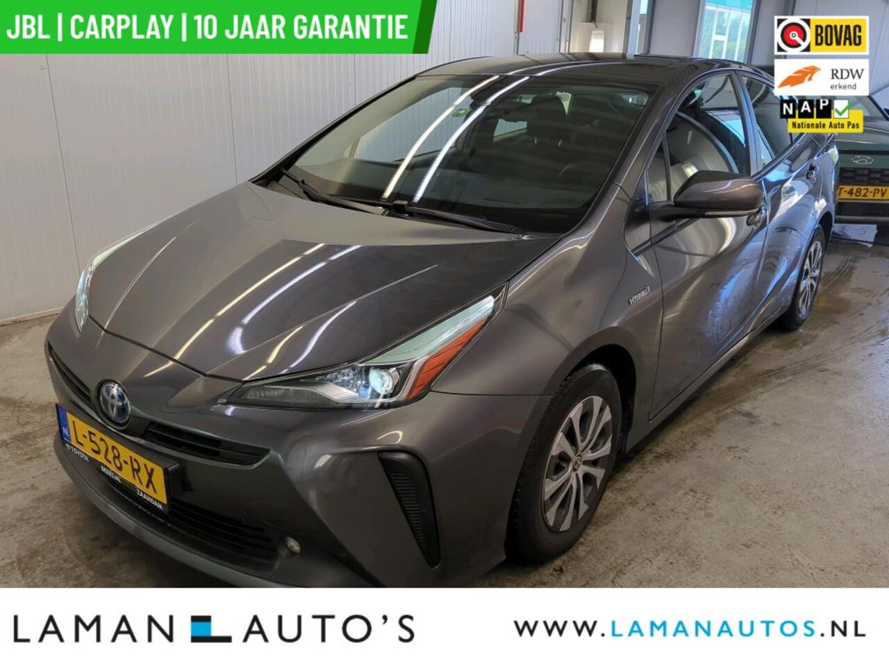 Toyota Prius - 1.8 Hybrid 122 pk Dynamic | JBL Multimedia Plus Pack CarPlay HUD ECC Navi LED ACC Camera M - AutoWereld.nl