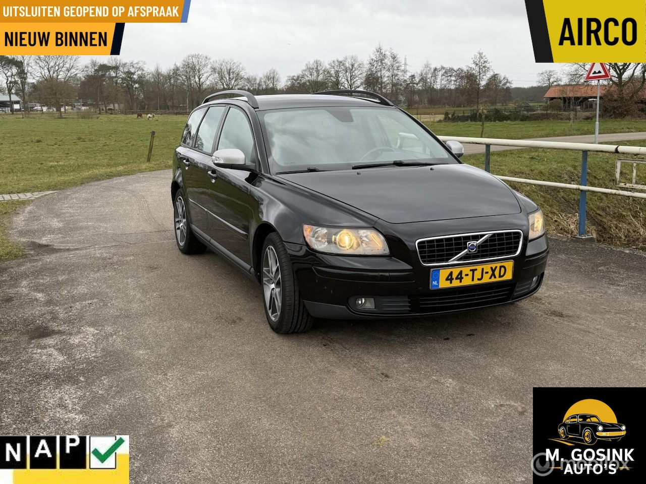 Volvo V50 - 2.0 Edition Sport Airco nieuw Koppeling Bij 284KM - AutoWereld.nl