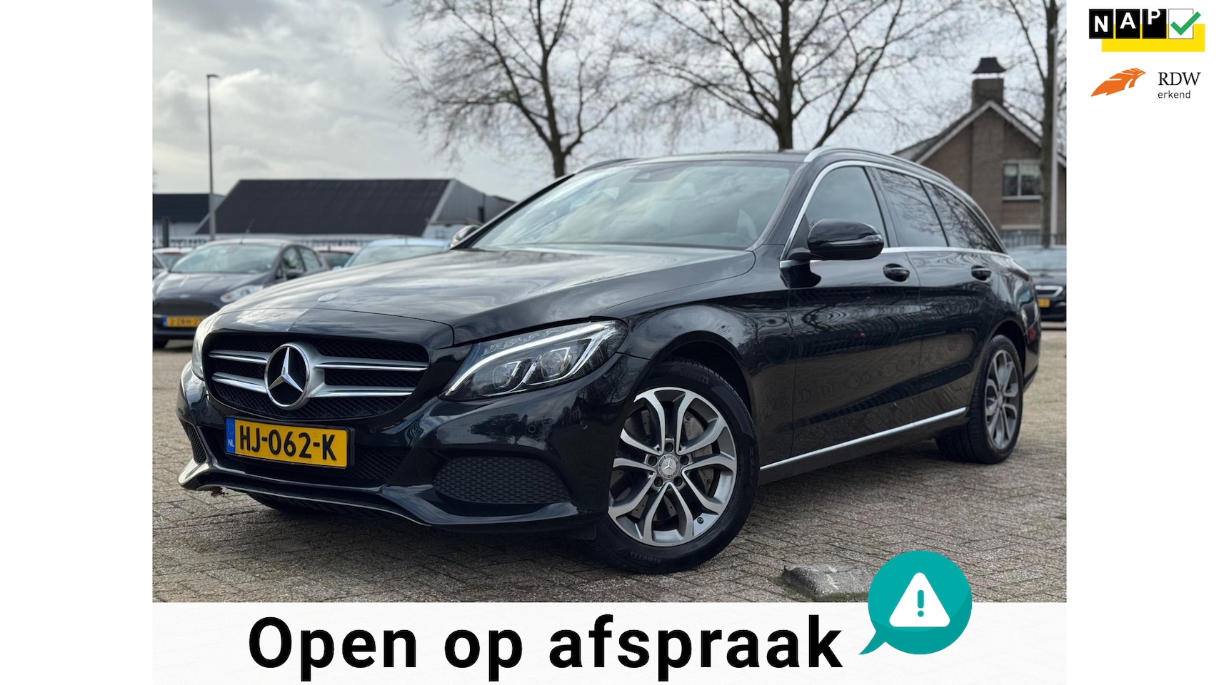 Mercedes-Benz C-klasse Estate - 350 e Edition AUTOMAAT NAP NAVI APPLE CARPLAY HALF LEDER - AutoWereld.nl