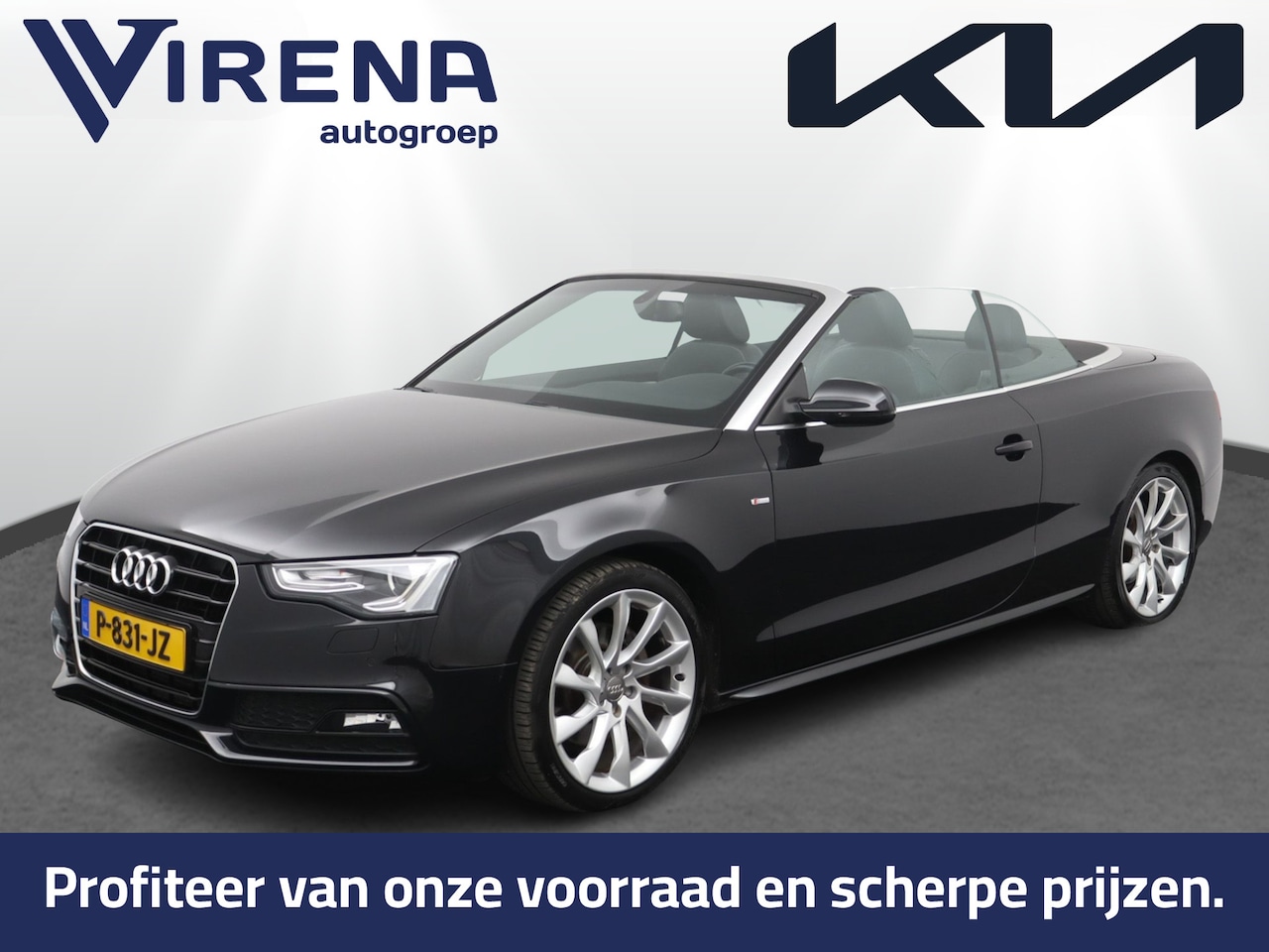 Audi A5 Cabriolet - 2.0 TFSI Pro Line S Automaat - Navigatie - Stoelverwarming - Leder - Navigatie - Sensoren - AutoWereld.nl