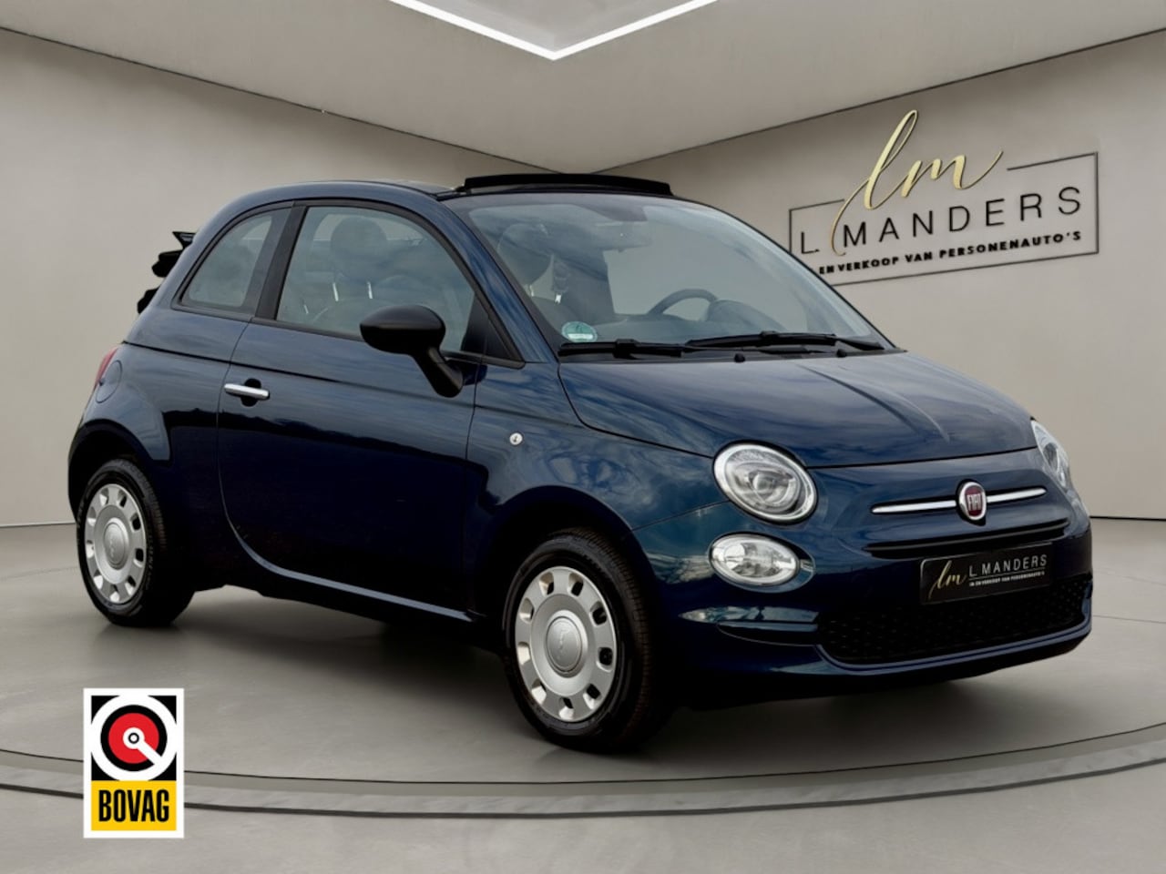 Fiat 500 C - 1.0 Hybrid Club 2023 BLAUW | Cabrio | Apple CarPlay - AutoWereld.nl